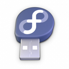 Logo de Fedora media Writer